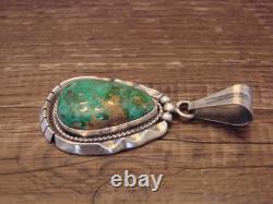 Pendentif amérindien en argent sterling et turquoise par Yellowhair