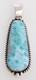 Pendentif Am&eacute;rindien Navajo Fait Main En Argent Sterling Avec Larimar