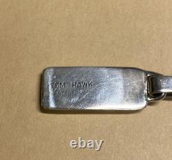 Pendentif collier à 2 lignes Tom Hawk Silver, Amérindien Navajo, d'occasion
