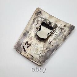 Pendentif de bolo en argent sterling estampillé à la main, amérindien Navajo