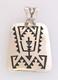 Pendentif En Argent Fait Main Par Rosco Scott, Navajo Amérindien