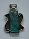 Pendentif En Argent Sterling 925 Turquoise Navajo Amérindien Estampillé Mo
