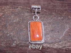 Pendentif en argent sterling amérindien Navajo et coquillage épineux par Yazzie