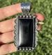 Pendentif En Argent Sterling Avec Onyx Noir Navajo Am&eacute;rindien Etta Enditto Cadeau