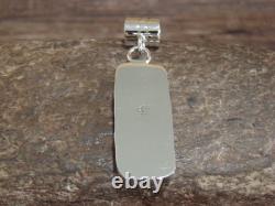 Pendentif en argent sterling et coquillage Spiny Oyster amérindien Navajo par Yazzie
