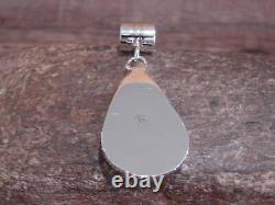 Pendentif en argent sterling et huître épineuse amérindien Navajo par Yazzie