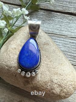 Pendentif en argent sterling lapis lazuli Navajo Amérindien R Yazzie Cadeau