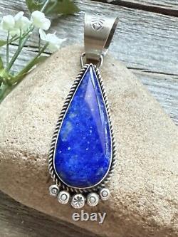 Pendentif en argent sterling lapis lazuli Navajo amérindien R Yazzie cadeau