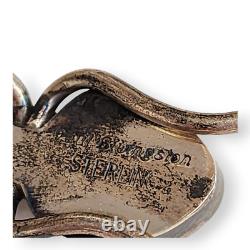 Pendentif en argent sterling turquoise bug Navajo Amérindien Paul Livingston