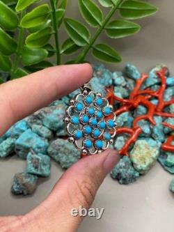 Pendentif en argent sterling turquoise navajo amérindien