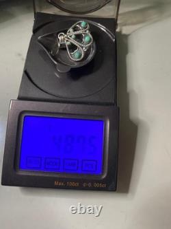 Pendentif en argent sterling turquoise navajo amérindien