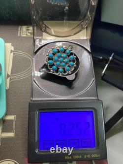 Pendentif en argent sterling turquoise navajo amérindien