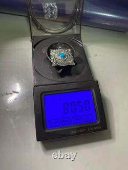 Pendentif en argent sterling turquoise navajo amérindien