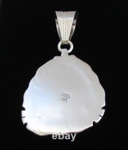 Pendentif en huître épineuse violette navajo amérindien par Samuel Yellowhair 2L