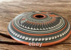 Poterie amérindienne Navajo Doreen Lansing Roger Nelson Pot de graines Argile rouge