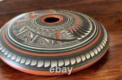 Poterie amérindienne Navajo Doreen Lansing Roger Nelson Pot de graines Argile rouge