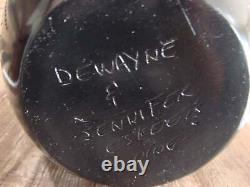 Poterie amérindienne gravée à la main signée par Dewayne et Eskeets