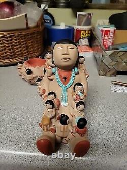 Poterie navajo amérindienne de l'Arizona en deux pièces