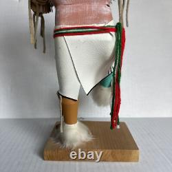 Poupée Kachina de danseur du soleil Navajo amérindien, signée par l'artiste, vintage, haute de 14 pouces