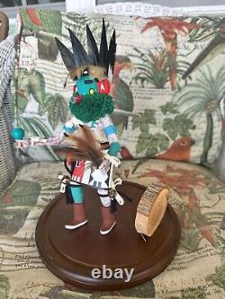 Poupée Kachina du chanteur matinal amérindien Navajo vintage