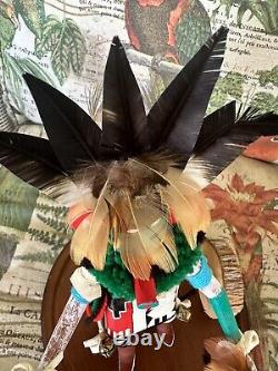 Poupée Kachina du chanteur matinal amérindien Navajo vintage