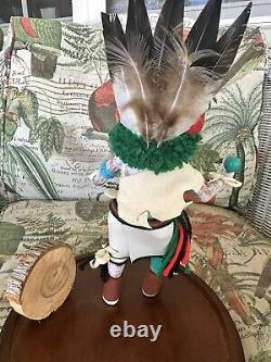 Poupée Kachina du chanteur matinal amérindien Navajo vintage