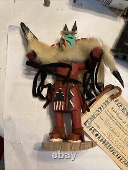 Poupée de danseur d'aigle Kachina Navajo amérindien