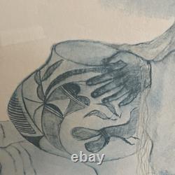 R C Gorman Lithographie LIMITÉE Signée Art Amérindien Navajo 1977