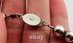 Ray Tracey + Knifewing Segura ours incrusté en argent sterling Navajo sur collier