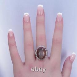 Taille 9.25, bague en argent sterling 925 fait main navajo amérindienne avec opale