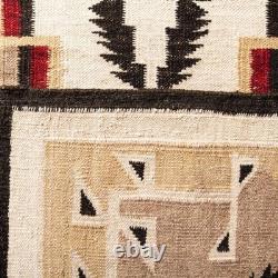 Tapis Kilim en Laine Navajo du Sud-Ouest Tissé à la Main Américain Autochtone Aztec Grand Tapis de Zone