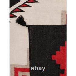 Tapis Navajo Ganado Rouge du Sud-Ouest Fait Main Antique Américain Autochtone en Laine Tapis Grands