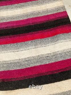 Tapis Navajo Vintage Tissé à la Main Magnifique Américain Native 60,2x29,5 pouces