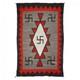 Tapis Ancien Two Grey Hill 5&times;8 Pieds De Style Am&eacute;rindien, Tapis Navajo Du Sud-ouest En Laine