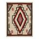Tapis En Laine Gandao Navajo Du Sud-ouest Fait Main, Grand Tapis D&rsquo;aire Am&eacute;rindien Azt&egrave;que