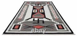 Tapis en laine tissé à la main Navajo 5x8 pieds Collection Western Tapis de style amérindien