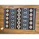 Tapis Moyen Vintage Gris Aztec Sud-ouest Amérindien Navajo Chinle 40x26