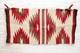 Tapis Navajo Antique Tissage Am&eacute;rindien 34x17 Textile Vintage