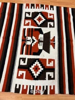 Tapis oriental tissé à la main Navajo amérindien de 4' x 7'