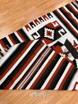 Tapis oriental tissé à la main Navajo amérindien de 4' x 7'