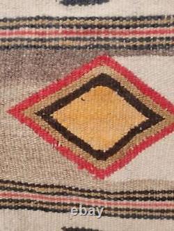 Tapisserie ancienne tissée à la main par les Navajos, couverture en laine pour tapis indien amérindien 143x98cm