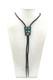 V Cravate Bolo Am&eacute;rindienne Navajo En Argent Sterling Et Turquoise