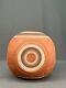 Vase Carré Arrondi En Poterie Gravée Navajo Amérindienne 10 Signé V. King