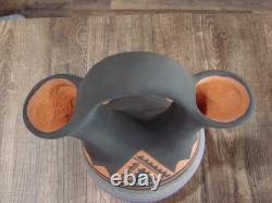 Vase de mariage gravé à la main Navajo amérindien Valencia