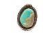 Vintage Native American Navajo Argent Sterling Turquoise Taille De Bague 8 R8