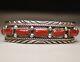Vintage Native American Navajo Sterling Argent Châle Bracelet
