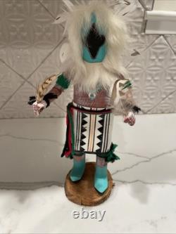 Vintage amérindien ? Poupée Kachina Danseur Aigle Navajo fait main 11,5 pouces