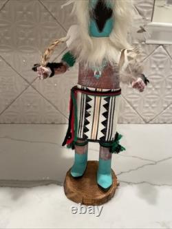 Vintage amérindien ? Poupée Kachina Danseur Aigle Navajo fait main 11,5 pouces