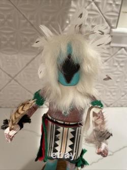 Vintage amérindien ? Poupée Kachina Danseur Aigle Navajo fait main 11,5 pouces