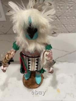 Vintage amérindien ? Poupée Kachina Danseur Aigle Navajo fait main 11,5 pouces